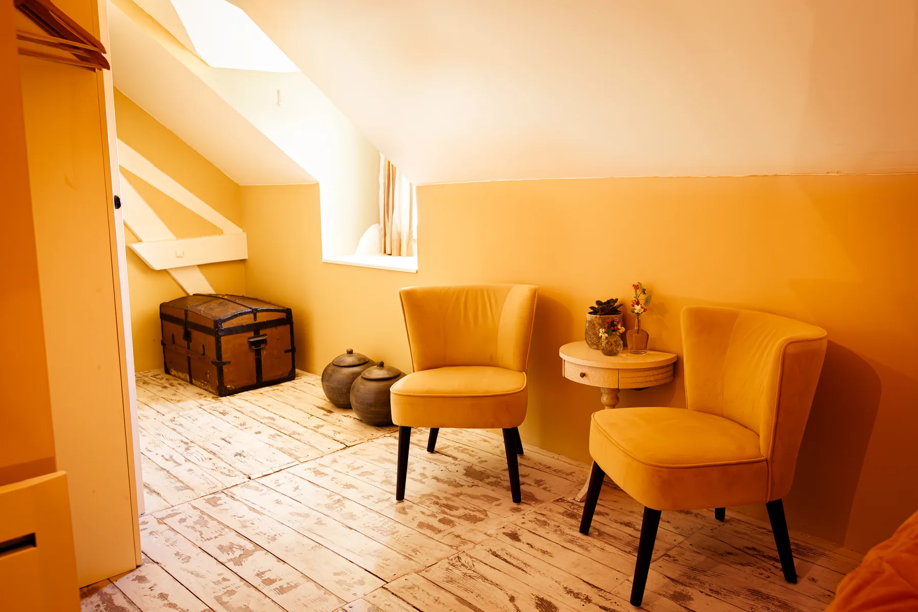 Zithoek in kamer Oppidum bij La Joyeuse